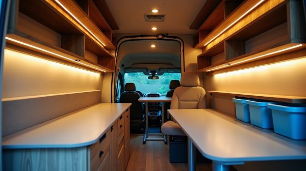Aménager son utilitaire pour optimiser l'espace de travail mobile